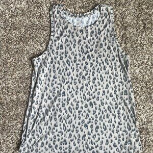 3/$15 Grey leopard athletic tank